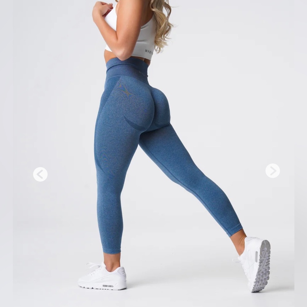EUC Slate Blue Contour Seamless Leggings Sz. M